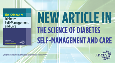 New Article in ADCES' Journal